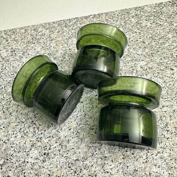 Dansk Designs Votive Candle Holder 3 Pc Rare avocado green Vintage Denmark - Picture 4 of 6